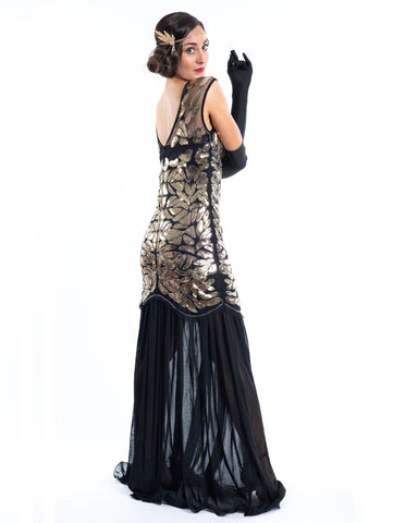 long sleeve flapper dress