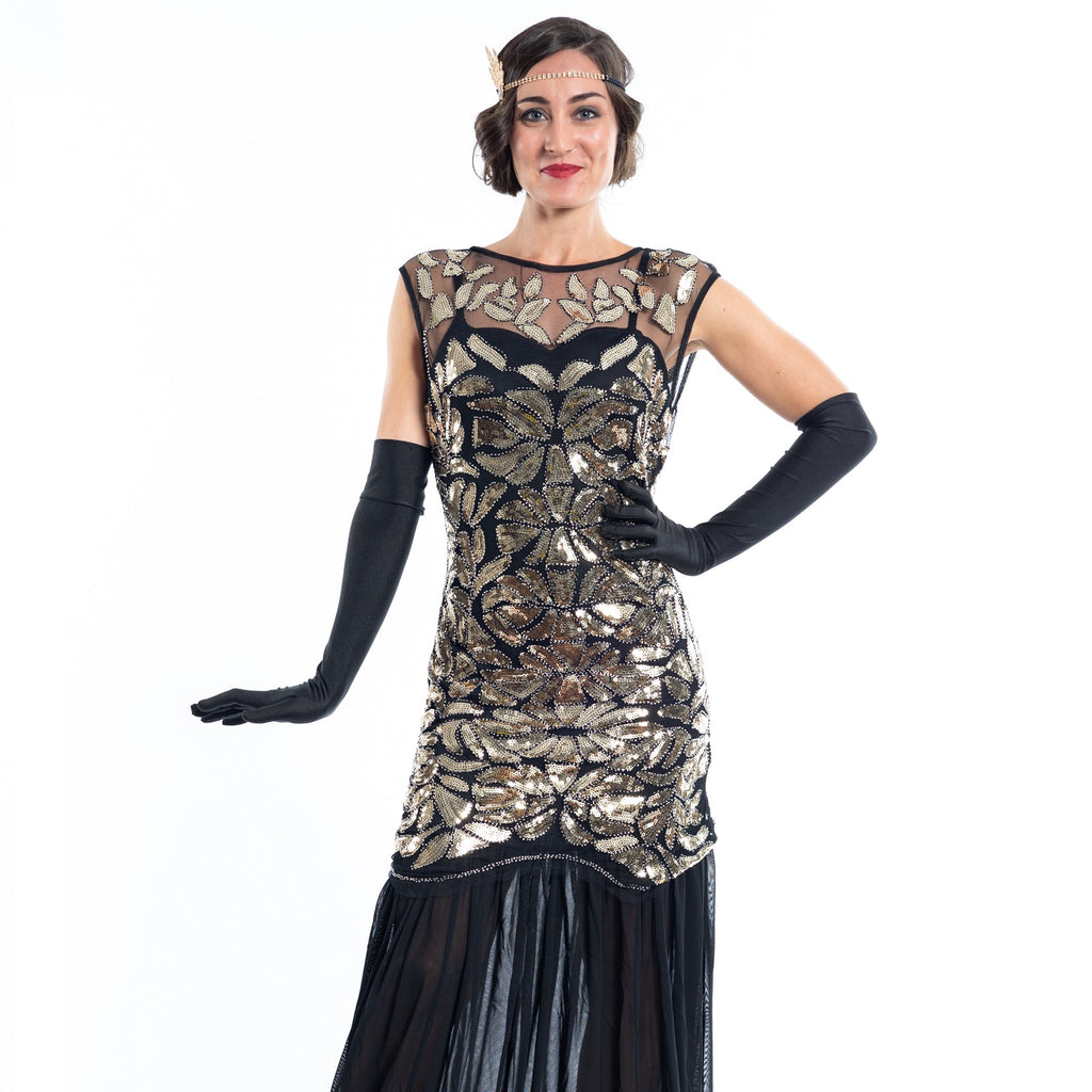 1920 long flapper dresses