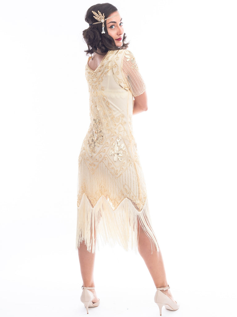 beaded flapper dress