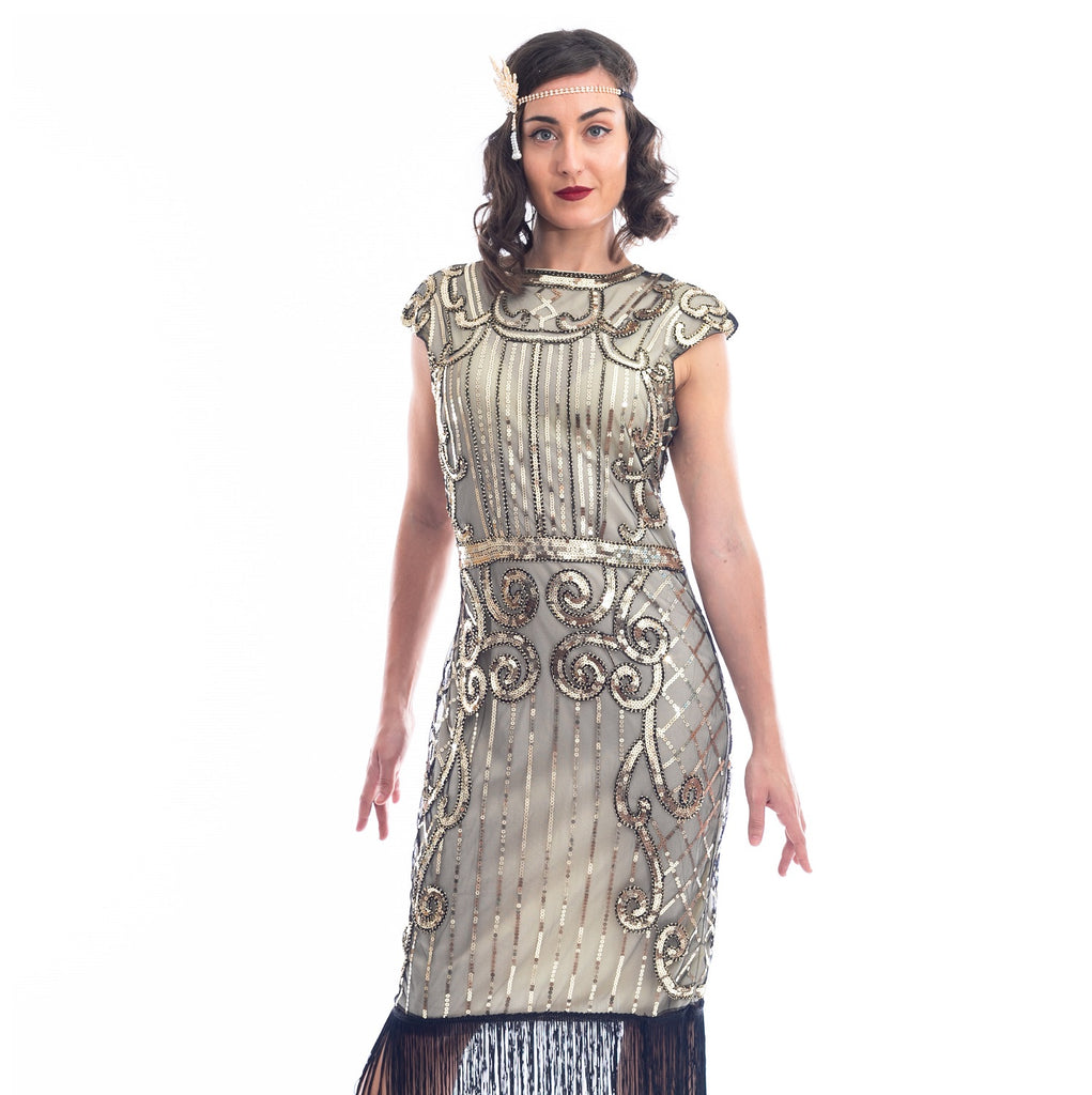 sequin flapper dress