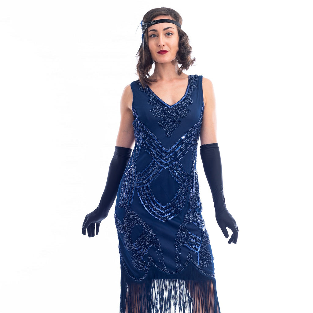 blue gatsby dress