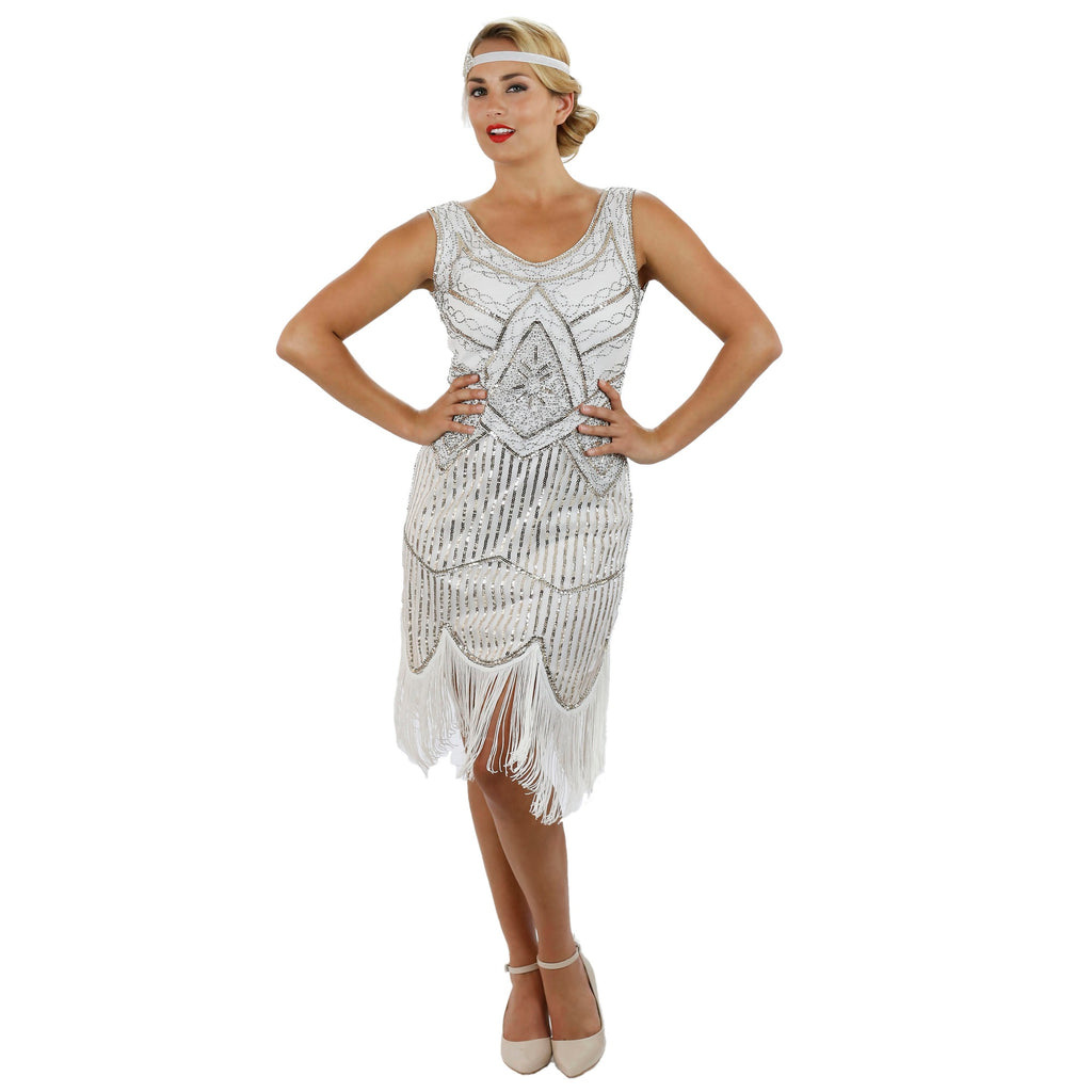 roaring 20s white dress