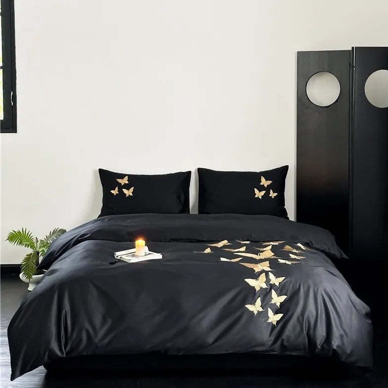 Luxury Egyptian Cotton Comforter Sets Kmart With Skin Friendly Embroidery,  Duvet Cover, Pillowcases, And Double Bed Sheet From Pipixiai, $126.31