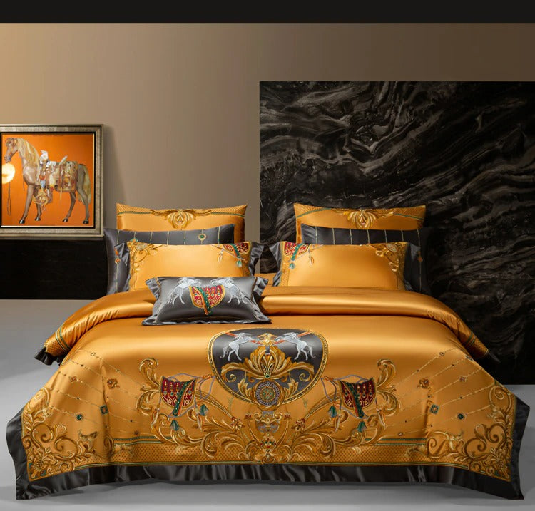 Royal Ira Egyptian Cotton Duvet Cover Set – Level Decor