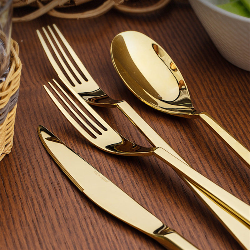 Emerald Essence Cutlery Sets - Premium Marble & Gold-tone Finish - Luxus  Heim