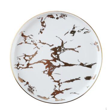 Rome Marble Plate Plate - Venetto Design White / 6 Pieces of 6 Inches Venettodesign.com