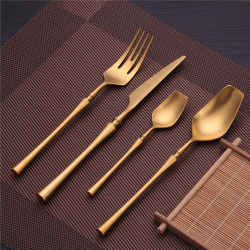 Selena Gold Edge Luxury Cutlery Set