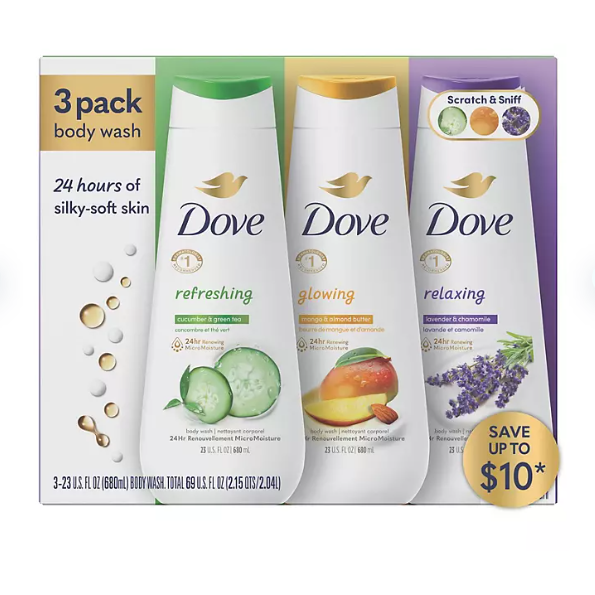 Dove Refresh, Glow & Relax Body Wash Collection (23 fl. oz., 3 pk ...