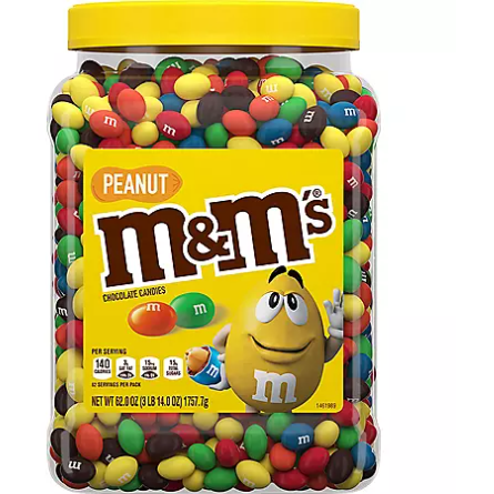 M&M'S Peanut Jar, 62 oz. 