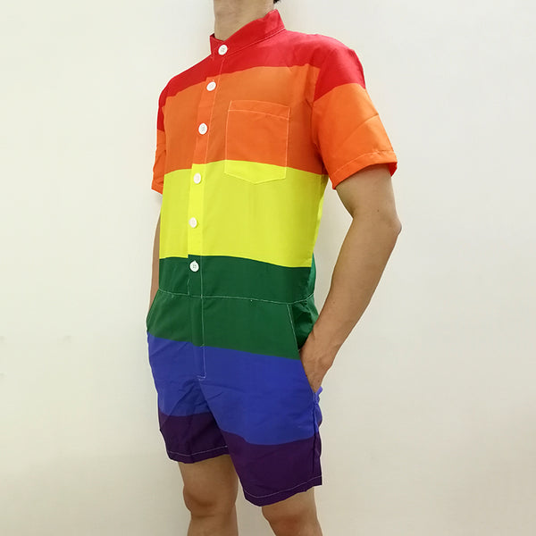 gay pride rainbow shorts