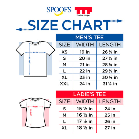 Size Chart – Spoofs Limited