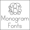 monogram single line fonts