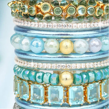 BuDhaGirl Azure Collection: Bangles, Bracelets, Rings, and Handbags