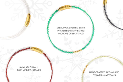 Luxe All Weather Bangle | Natural Gemstone Birthstone Bracelet for Women | BuDhaGirl
