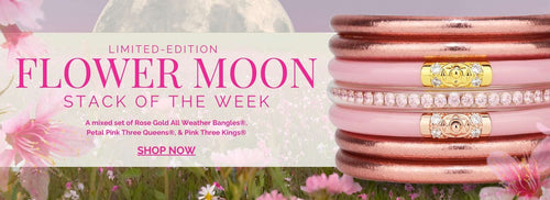 May Flower Moon Bangle Bracelet Stack | BuDhaGirl