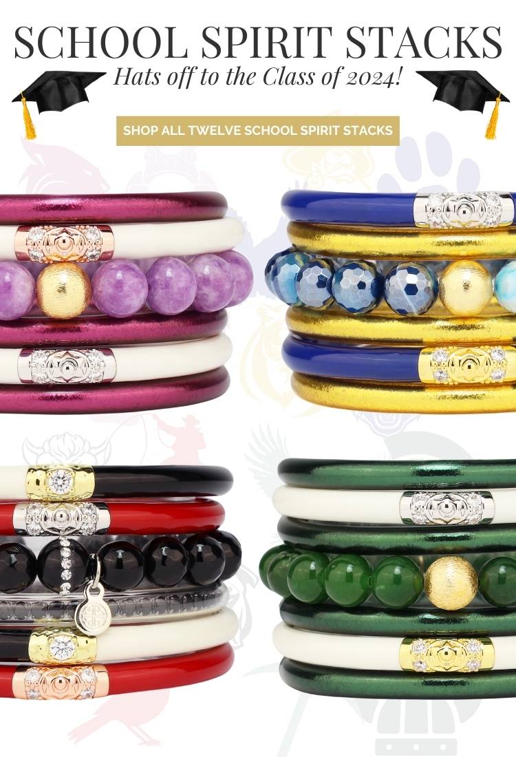 Graduation Gifts for School Spirit: Bangle Bracelet Stacks | BuDhaGirl