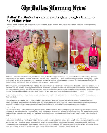 The Dallas Morning News: BuDhaGirl is Extending to Sparkling Wine