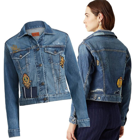 Blue Denim Ralph Lauren Button Jacket | BuDhaGirl