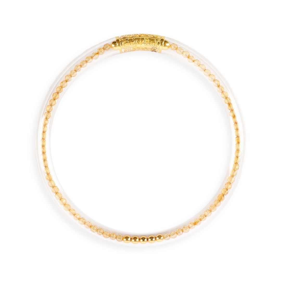 Citrine Luxe All Weather Bangle Bracelet - Serenity Prayer | BuDhaGirl