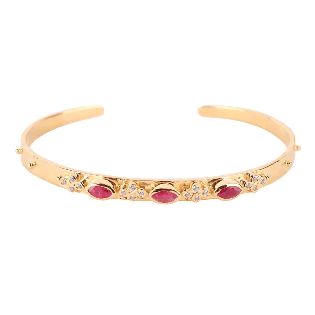 Calista Cuff in Ruby Birthstone | BuDhaGirl