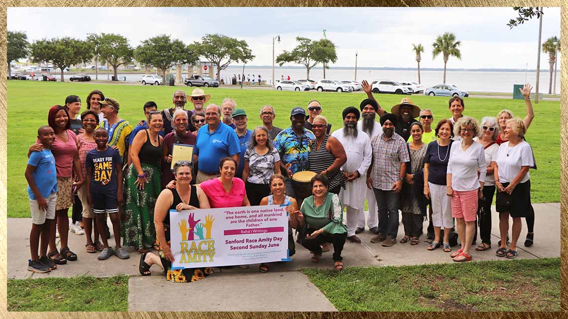 Celebración de la carrera de raza con el alcalde de Sanford y la comunidad de Bahai junio 2022