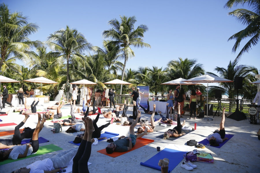 Ginger Harris Instructing Pilates for Art Basel 2021 Miami Beach Ritz Carlton - Art of Self Care | BuDhaGirl