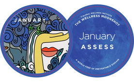 January 2022: Assess - Part of Global Wellness Moonshot Calendar for 2022 | BuDhaBrief by BuDhaGirl