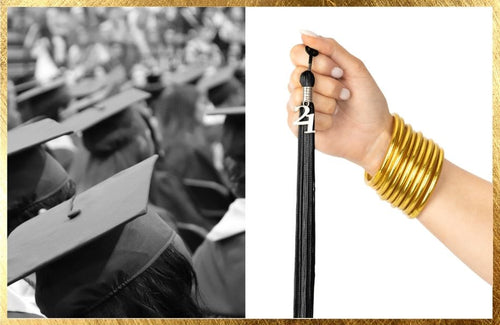 Gold All Weather Bangles as a Graduation Gift | BuDhaGirl