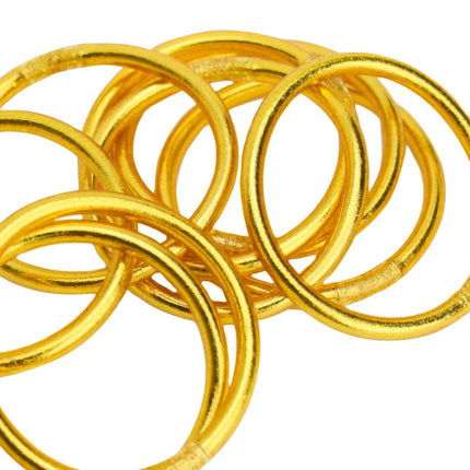 Gold all weather bangle bracelets | BuDhaGirl