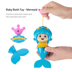 wind up mermaid bath toy