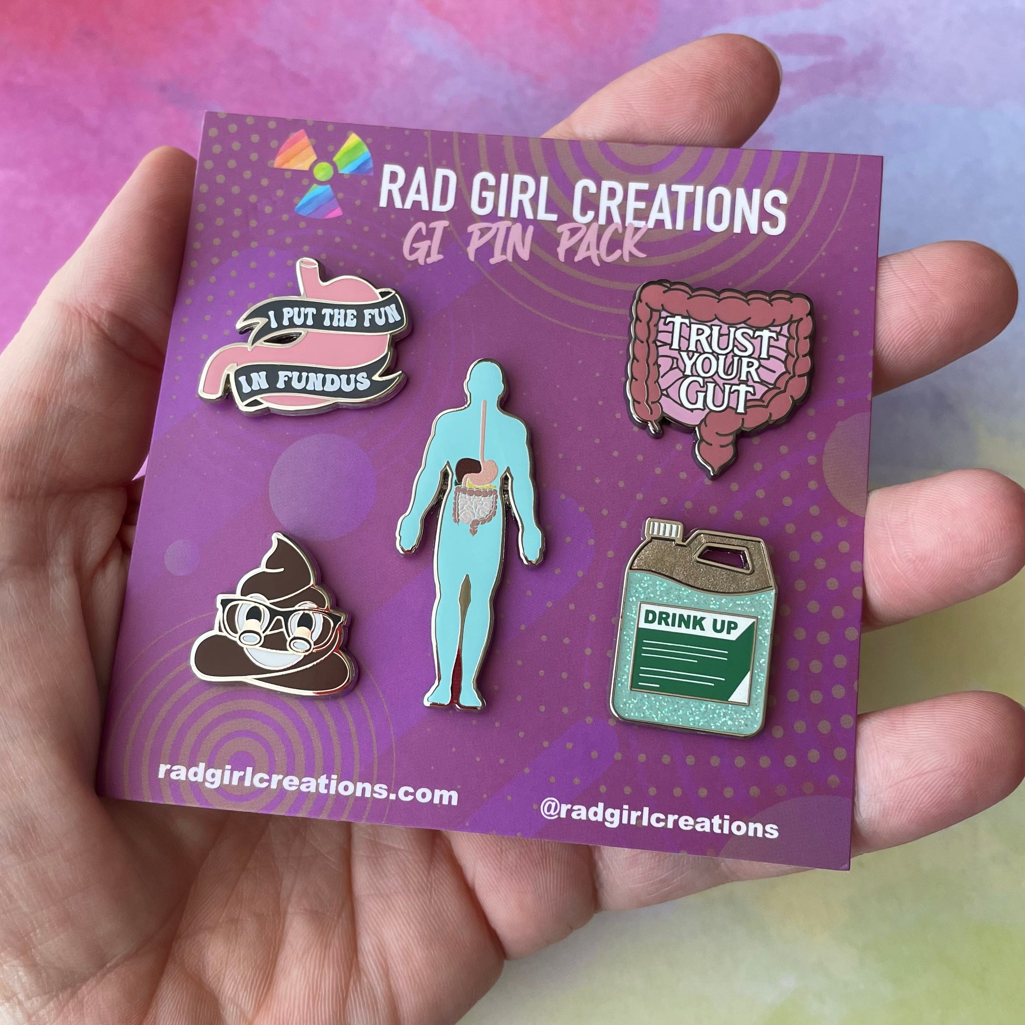 Gi Pin Pack Rad Girl Creations Medical Enamel Pin 