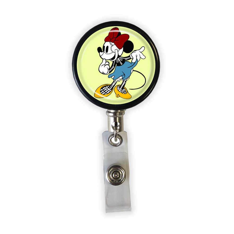 Minnie Mouse, Personalize the Name & Credentials - Retractable Badge Holder  - Badge Reel - Lanyards - Stethoscope Tag – Butch's Badges