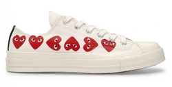 cdg converse high top multi heart