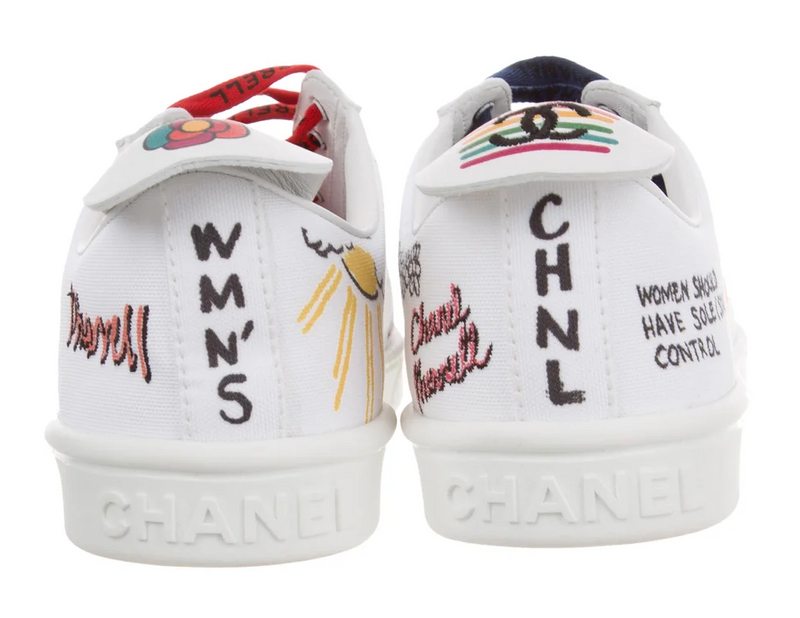 chanel x pharrell graffiti sneakers