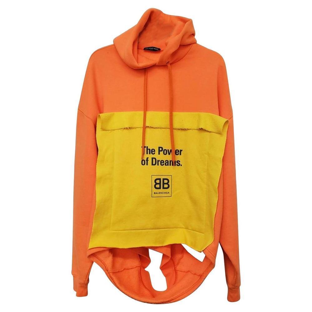 orange balenciaga hoodie