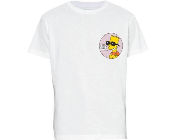 bart simpson t shirt off white