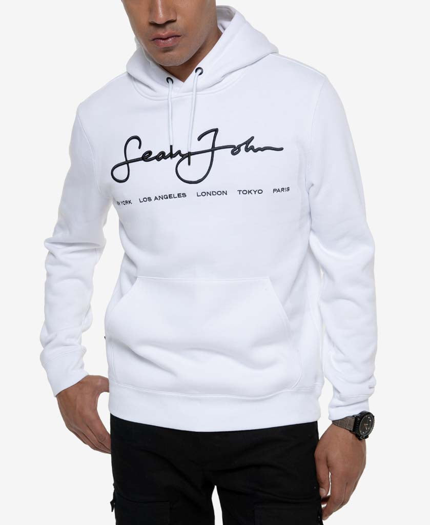 sean john orange hoodie