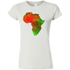 Africa Fingerprint Women's fitted tee