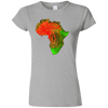 Africa Fingerprint Women's fitted tee