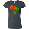 Africa Fingerprint Women's fitted tee