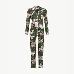 Ringella Pyjama-lounge doorknoop Mosgroen, rose en iets rood