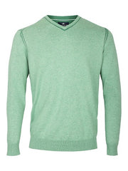 Baileys pullover met v-hals in lichtgroen