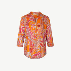 Eterna blouse oranje pink dessin