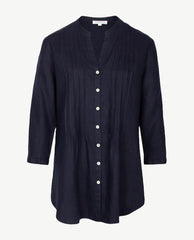 Erfo blouse linnen navy