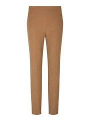 Frank Walder pantalon met elastiek rondom travelkwaliteit in camel/beige