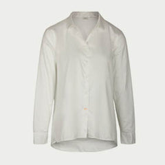 Eterna witte oversized poplin blouse