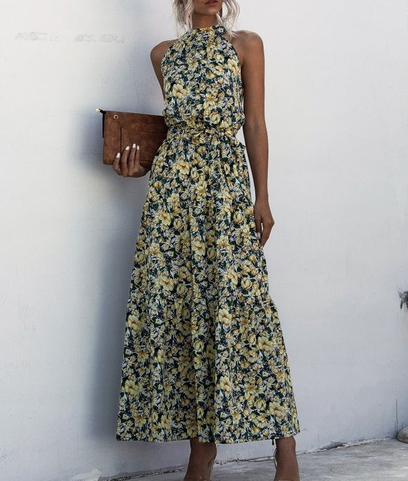 Floral Maxi Sexy Vacation Casual Dresses | Nowachic