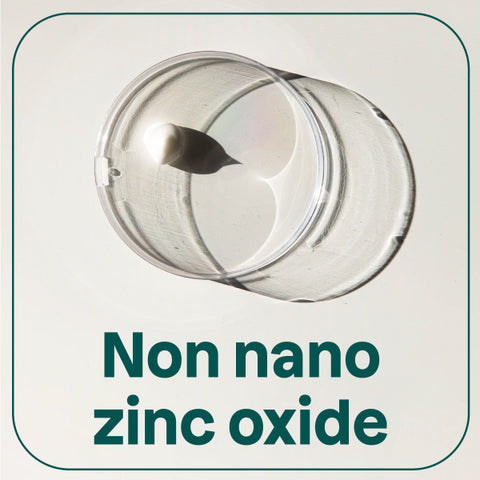 Non-nano zinc oxyde Sunscreen texture