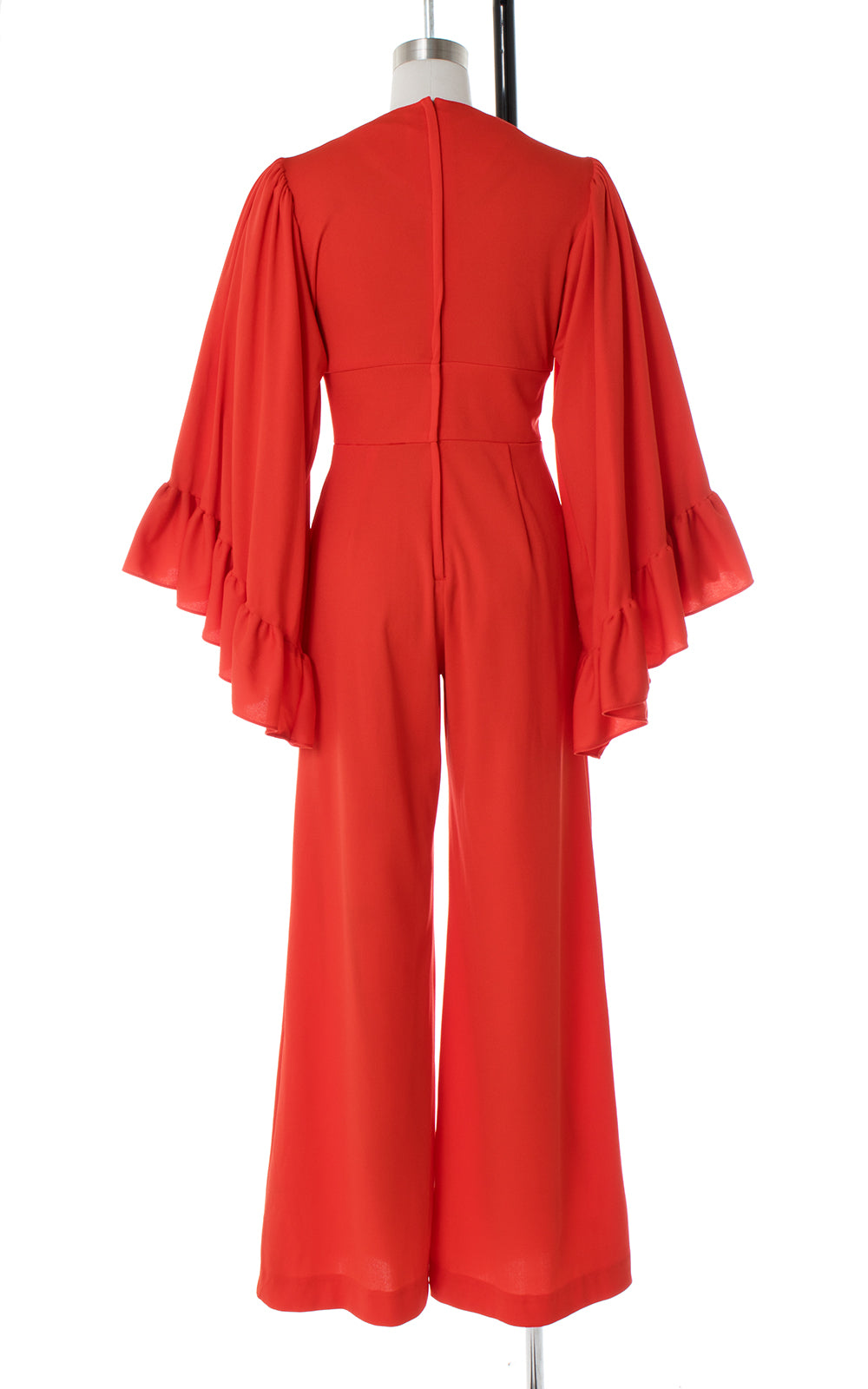 1970s Angel Sleeve Red Jumpsuit | xs/small – Birthday Life Vintage