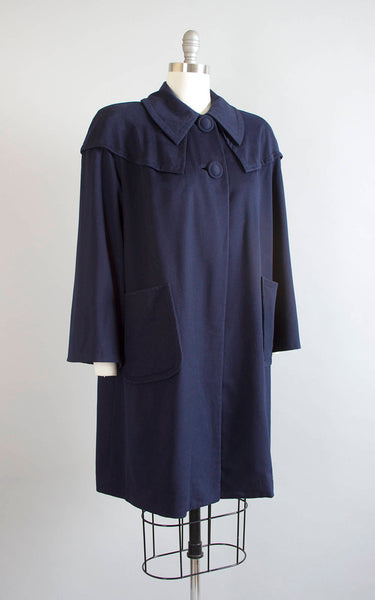 SOLD || 💐 SPRING CLEAROUT 💐 1950s Navy Blue Wool Coat | medium/large ...